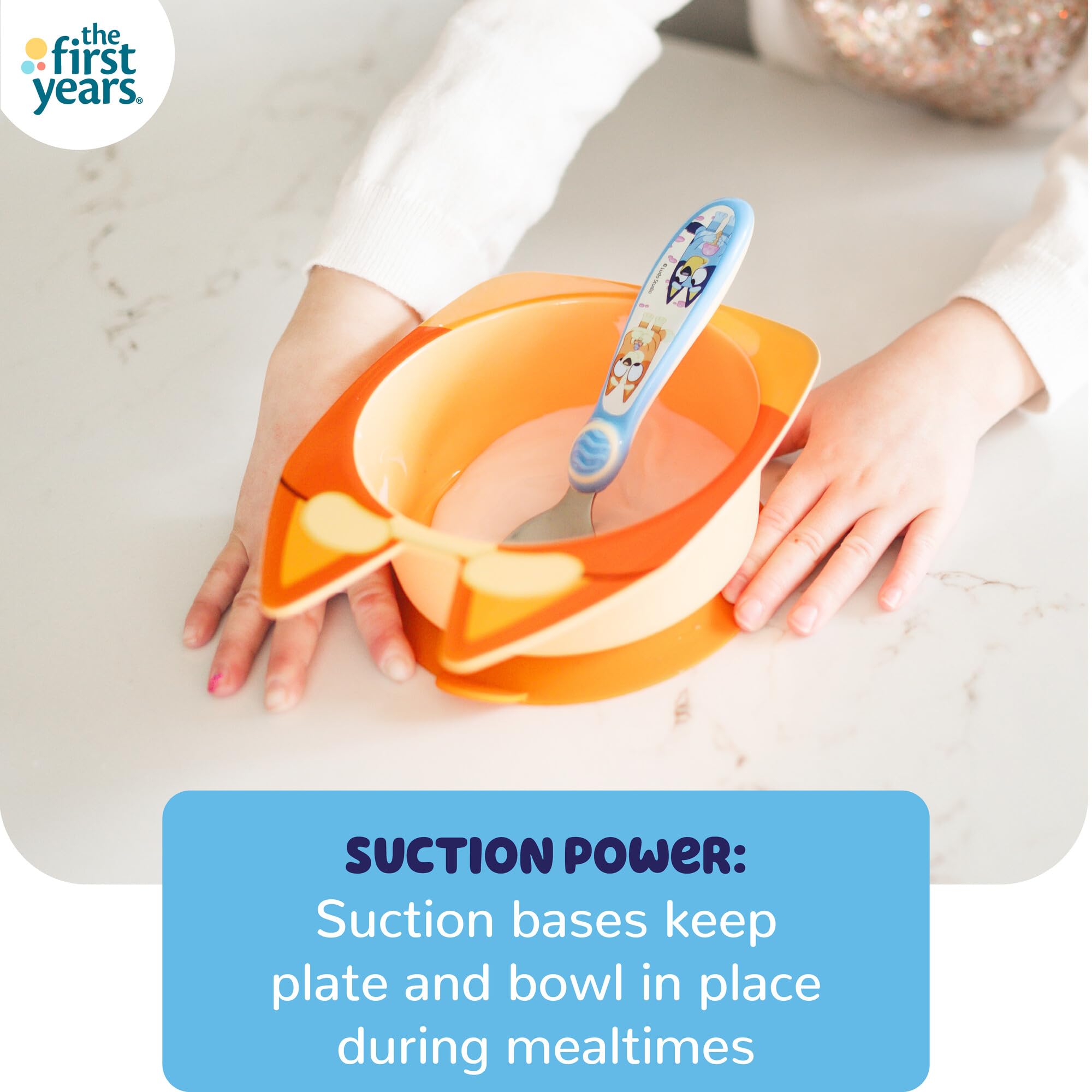 Amazon.com: The First Years Bluey Kids Dinnerware Set - Includes